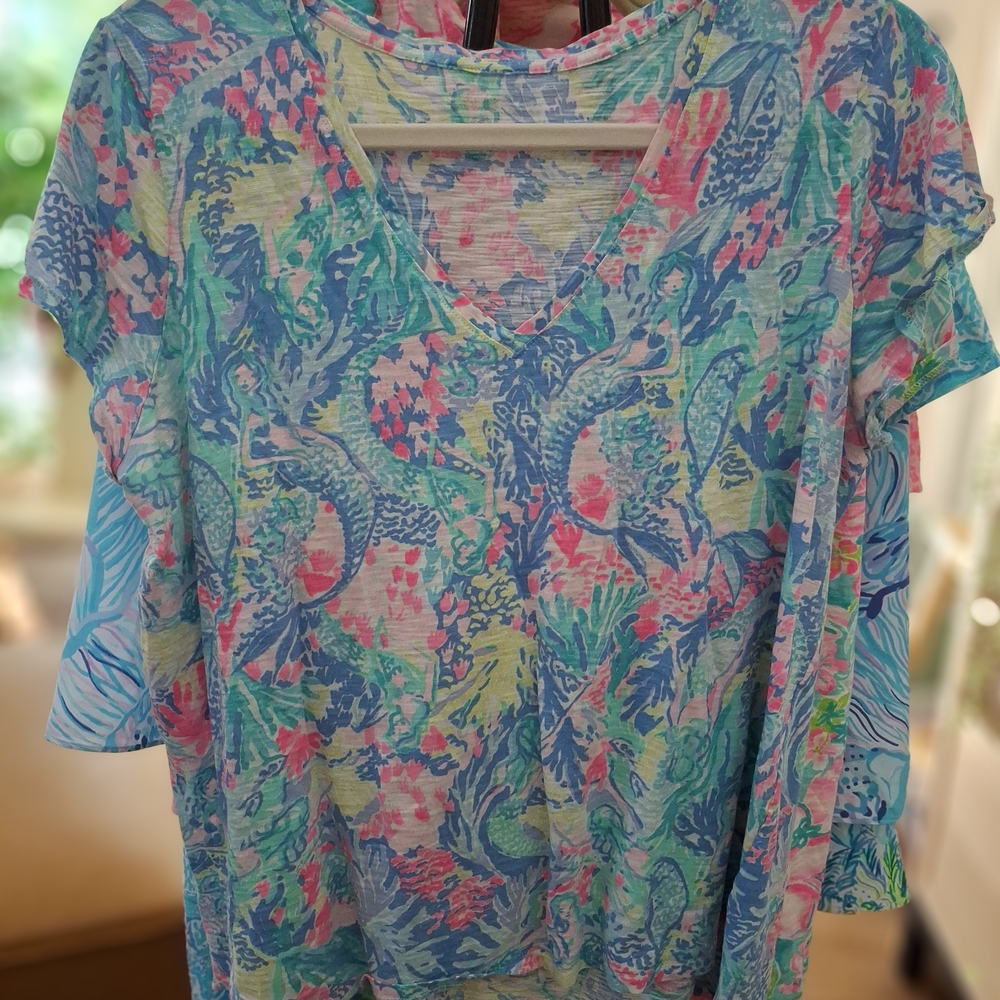 Lilly Pulitzer Mermaid T-Shirt - Size XL